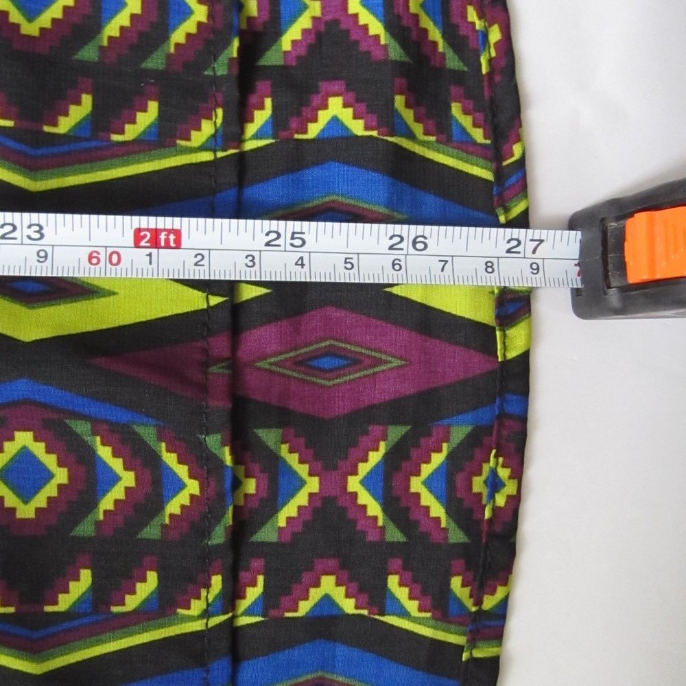 Sleeveless Summer Tunic Blouse by LOVE Note , Geometric pattern, size S - Picture 13 of 16